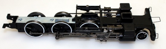Chassis w/Wheels - White Trim (ON30 4-6-0) - Click Image to Close